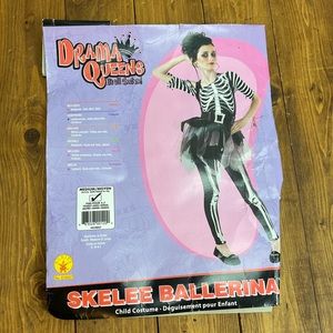 Rubies Drama Queens skelee ballerina costume girls medium